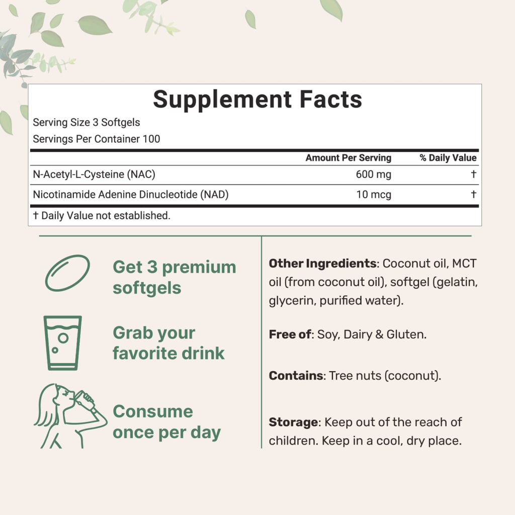 NAC 600mg with MCT Oil